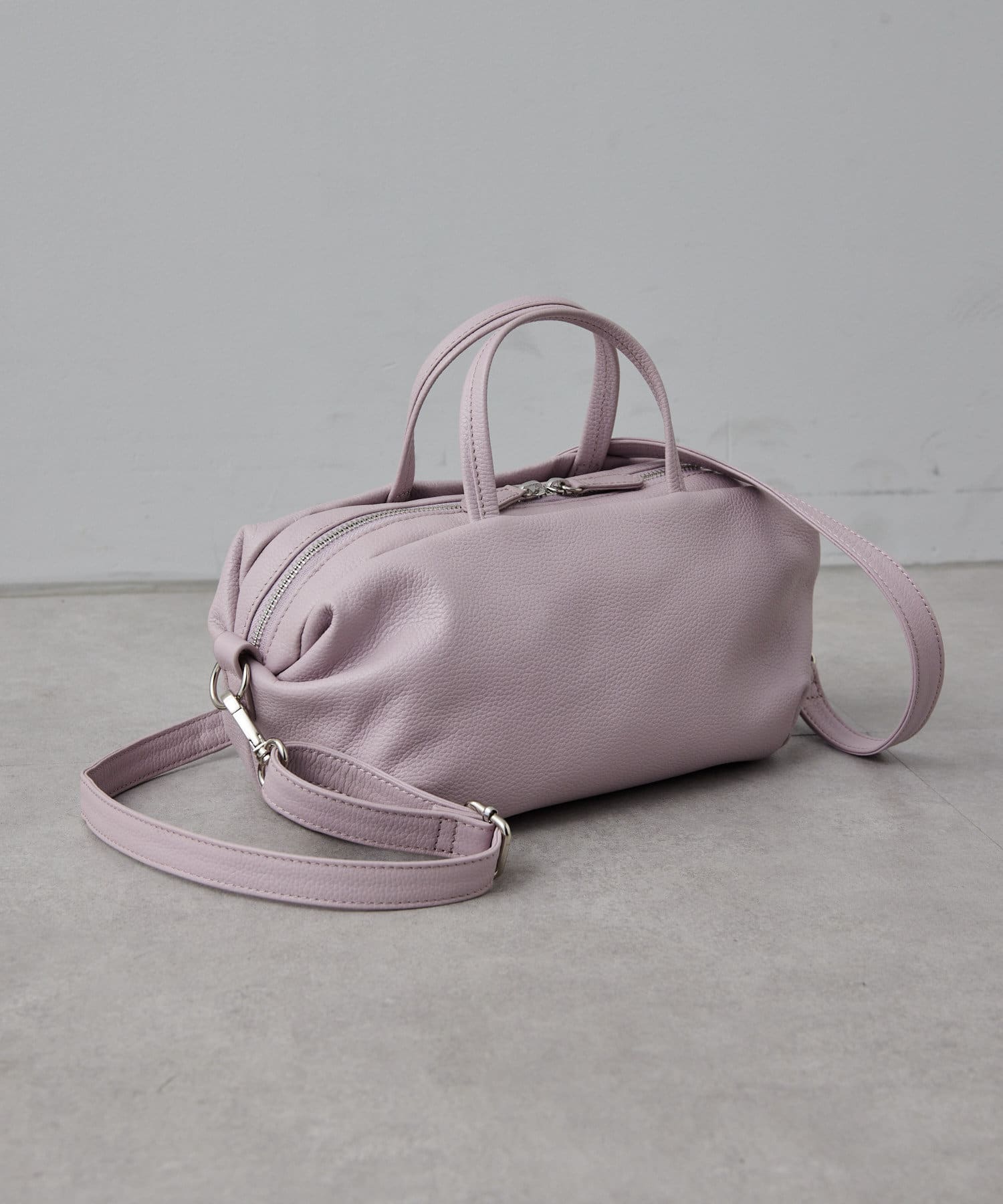 ショルダー付きハニカムボストンバッグ《2way/本革》 | ear