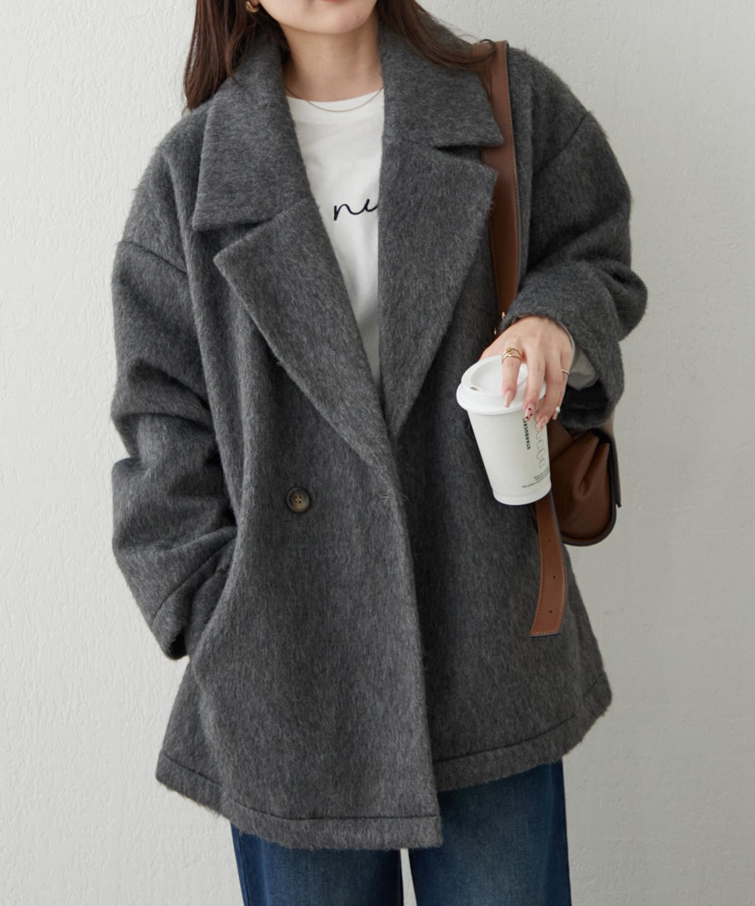 ダブルテーラーシャギーコート | Remind me and forever(リマインド