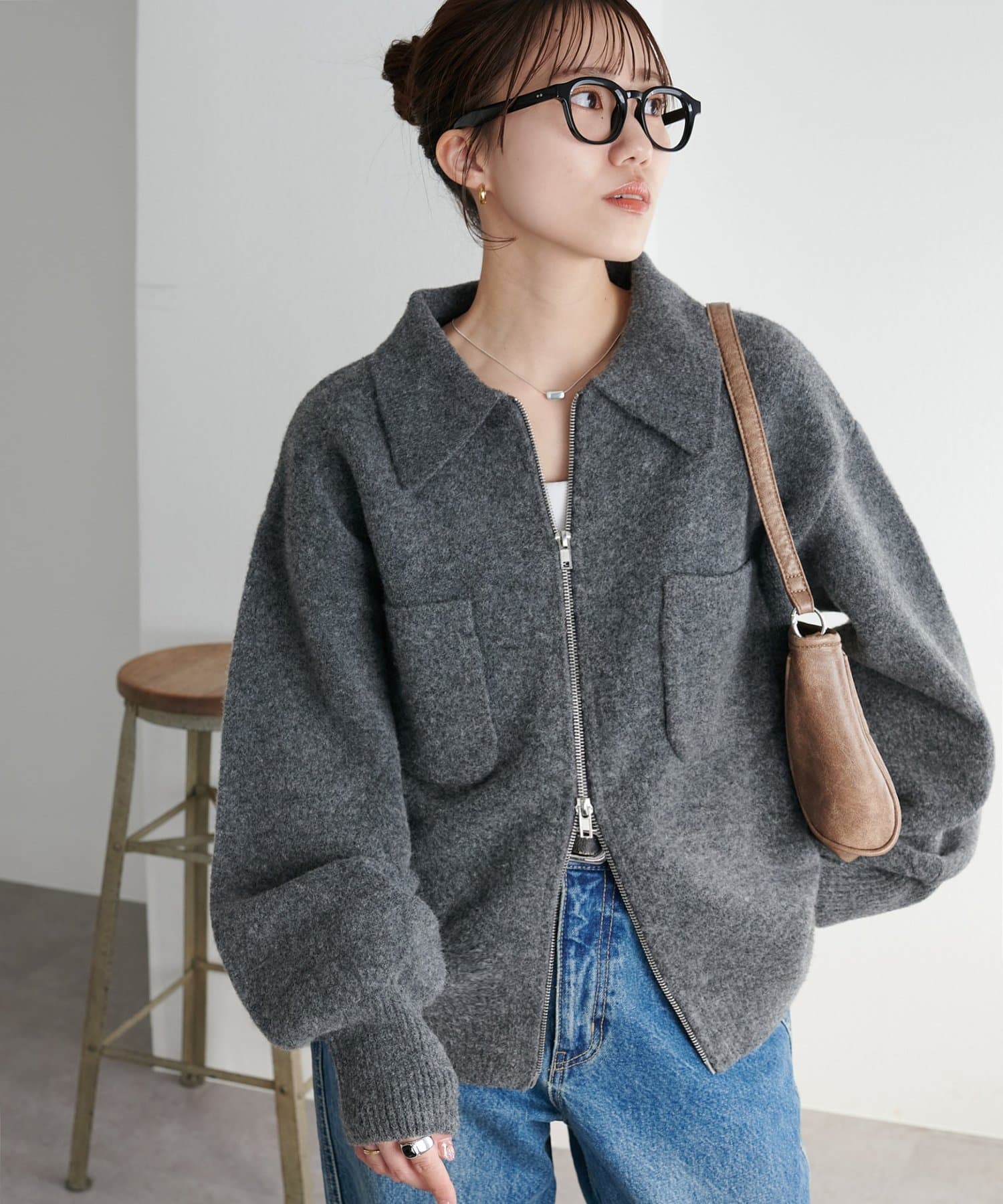 ダブルジップニットジャケット | DISCOAT(ディスコート)レディース