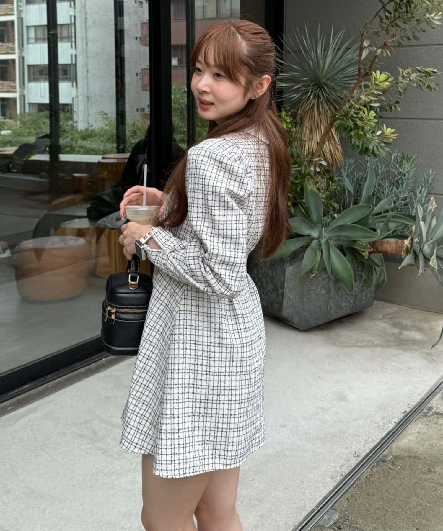 Tweed Collection】ツイード配色衿ミニワンピース | Remind me and