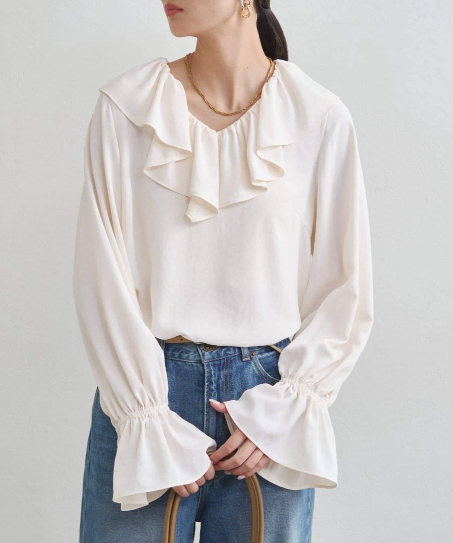 ジョーゼットフリルブラウス | LOUNGEDRESS(ラウンジドレス)レディース