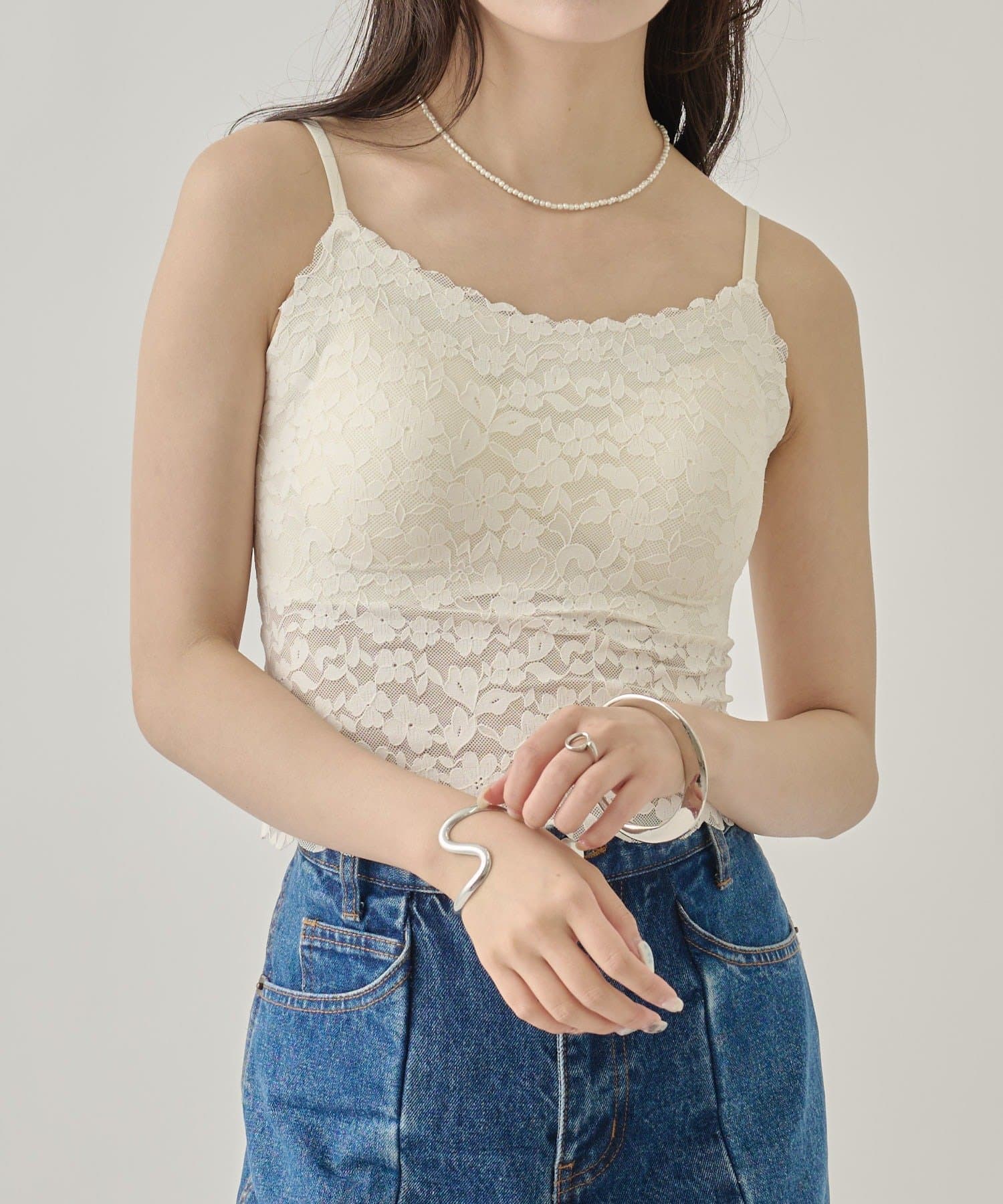 パット付きレースキャミソール | mystic(ミスティック)レディース