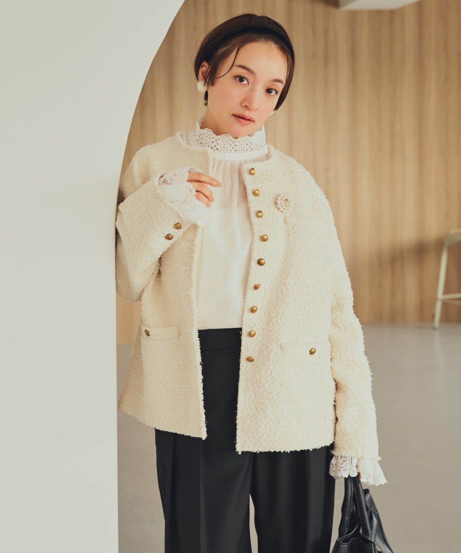 アソートツィードノーカラージャケット | PUAL CE CIN(ピュアルセシン