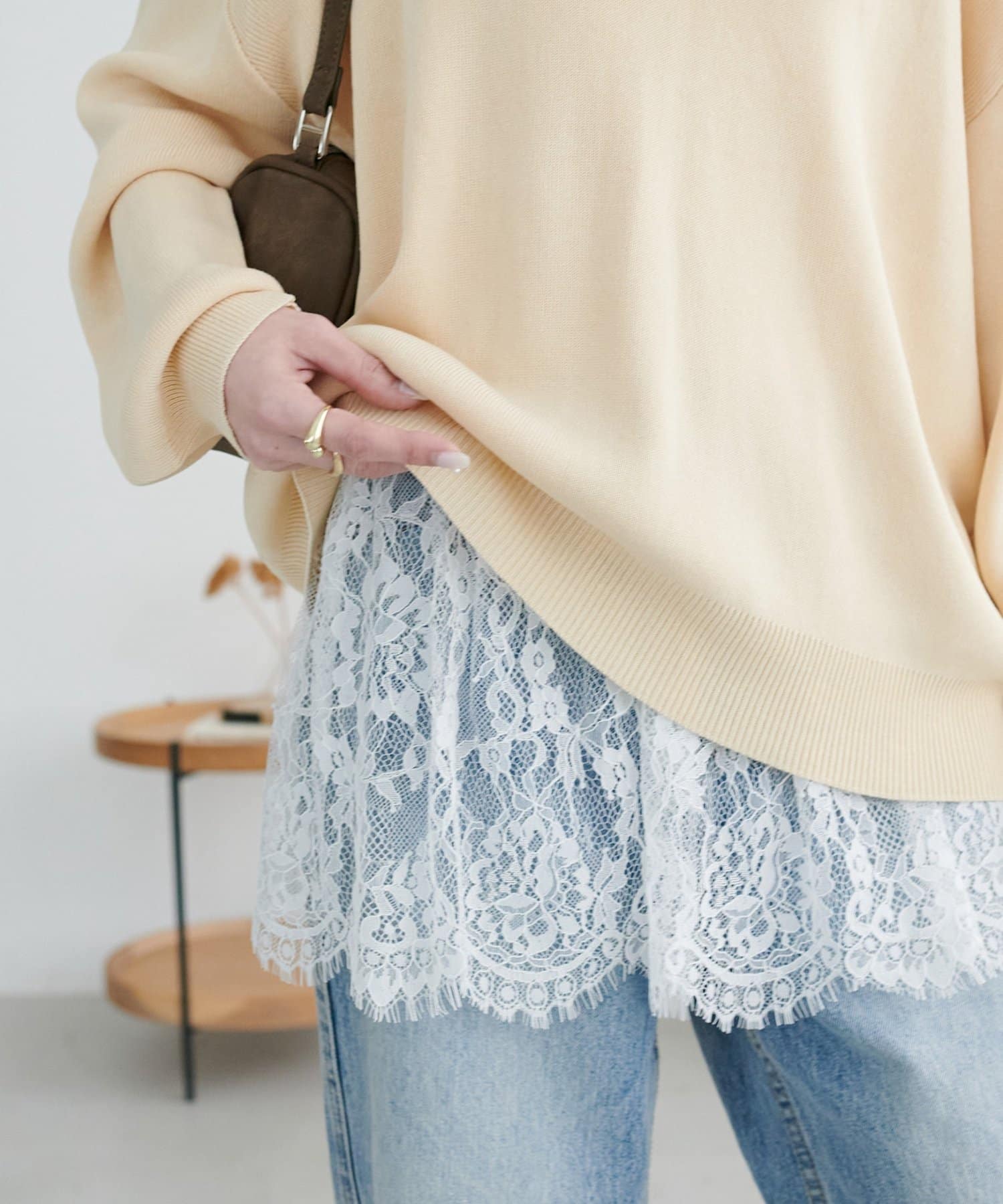 1で即着映え!/SS先行予約】裾レース切替キャミ | DISCOAT(ディスコート