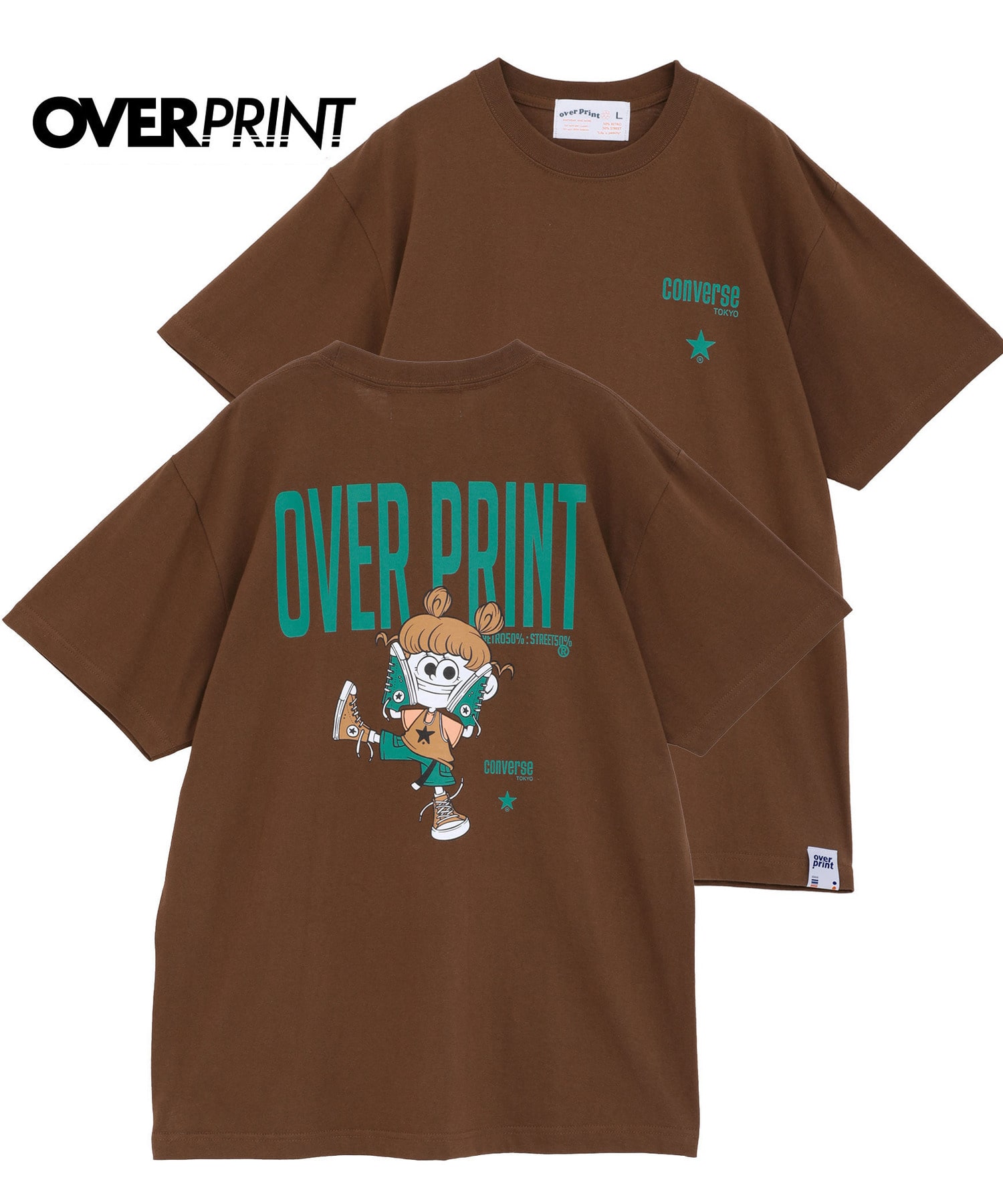 over print】STREET GIRL TEE (ZERO ZERO HERO)｜CONVERSE TOKYO