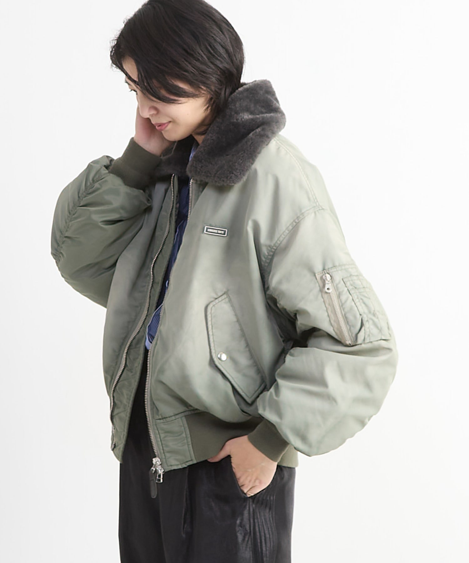 HL】SPRAY DYED MA-1 JACKET｜CONVERSE TOKYO (コンバーストウキョウ