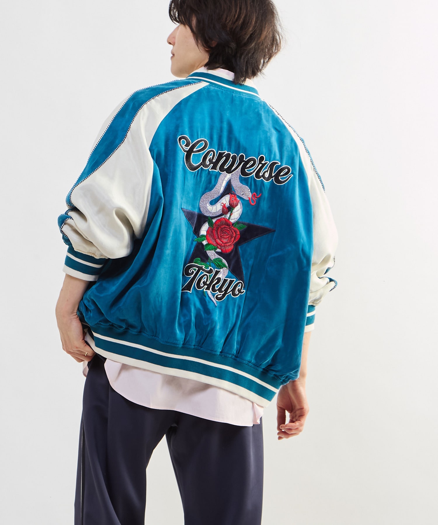 VINTAGE SATIN SOUVENIR JACKET｜CONVERSE TOKYO (コンバース