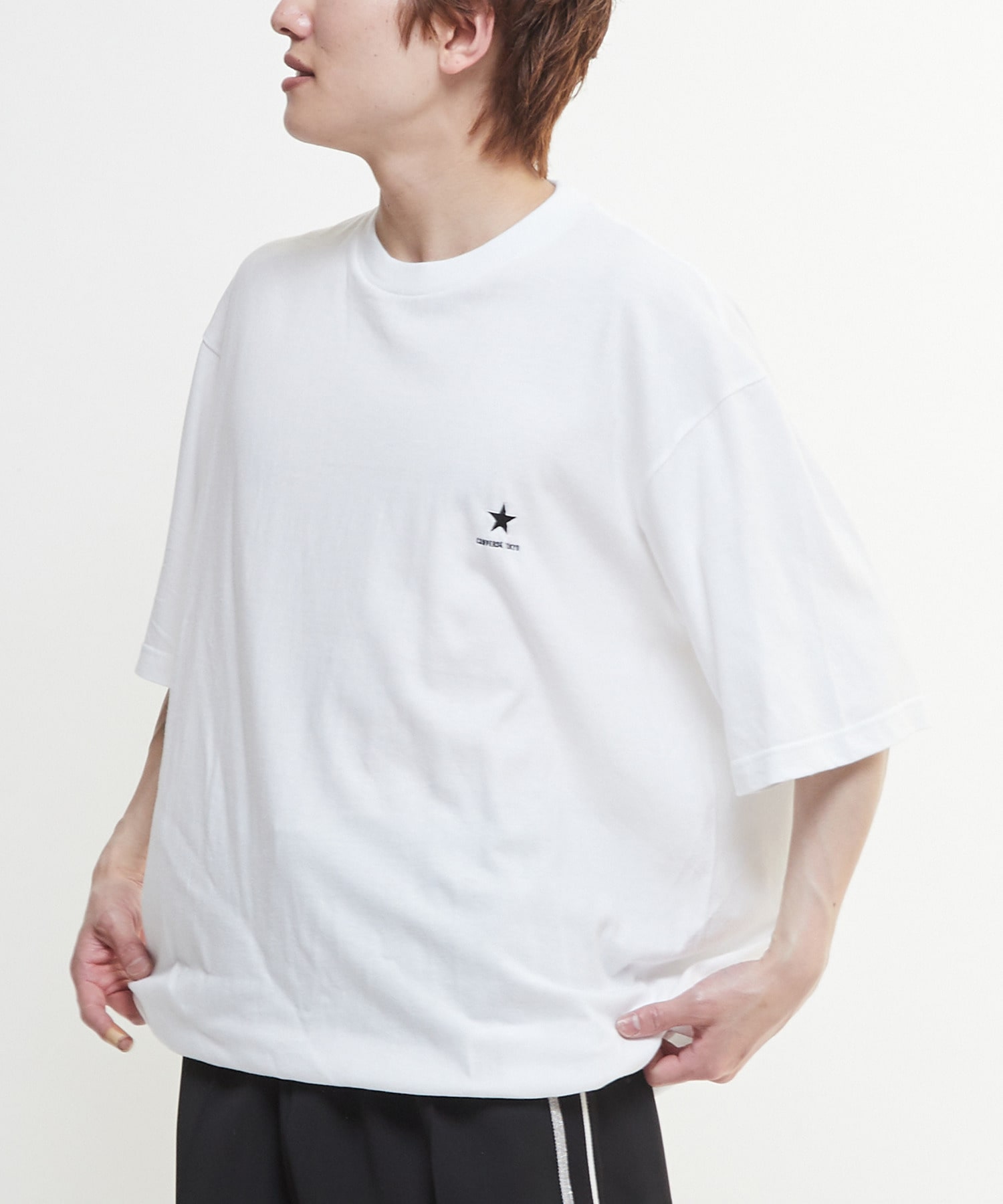 DRAWSTRING HEM STAR☆ ONEPOINT TEE｜CONVERSE TOKYO (コンバース