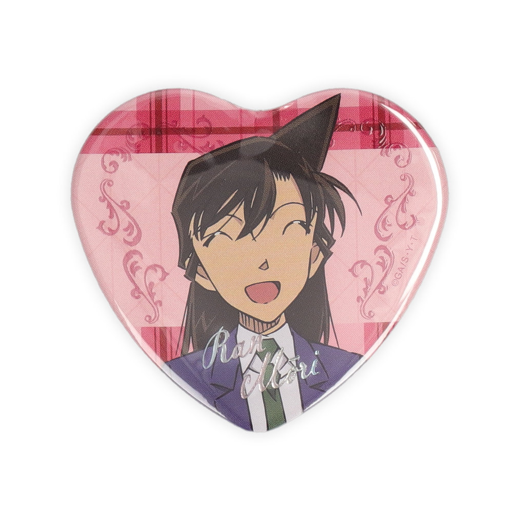 名探偵コナンプラザ ジュエリーハート缶バッジ 毛利蘭