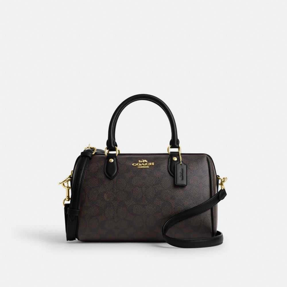 COACH® Outlet | Rowan Satchel Bag In Signature Canvas