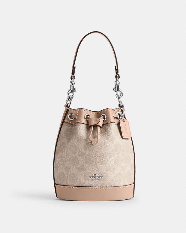 ミニ バケット バッグ・シグネチャー キャンバス