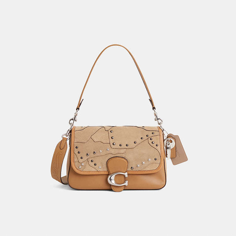 COACH® | Upcrafted Soft Tabby Shoulder Bag With Rivets And Tooling
