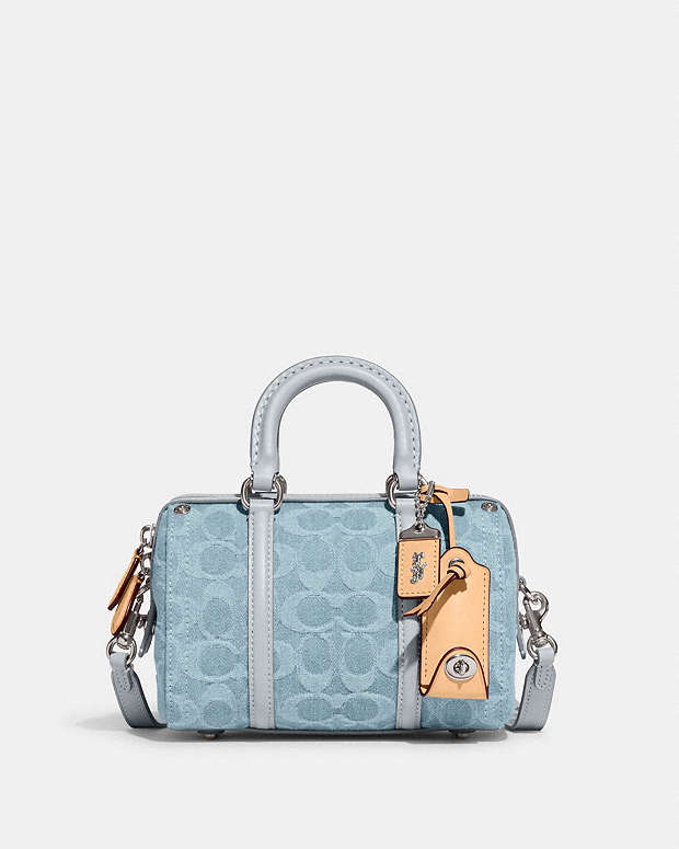 公式】COACH – コーチ | ルビー サッチェル 18・シグネチャー デニム