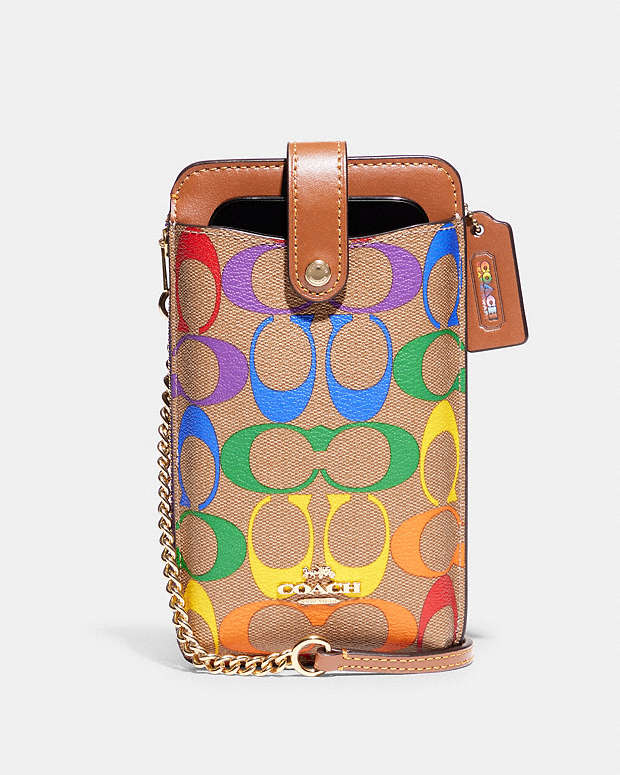 公式】コーチアウトレット | フォーン クロスボディ レインボー