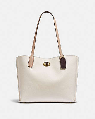 ホワイト 【公式】COACH – コーチ A4対応バッグ レディース