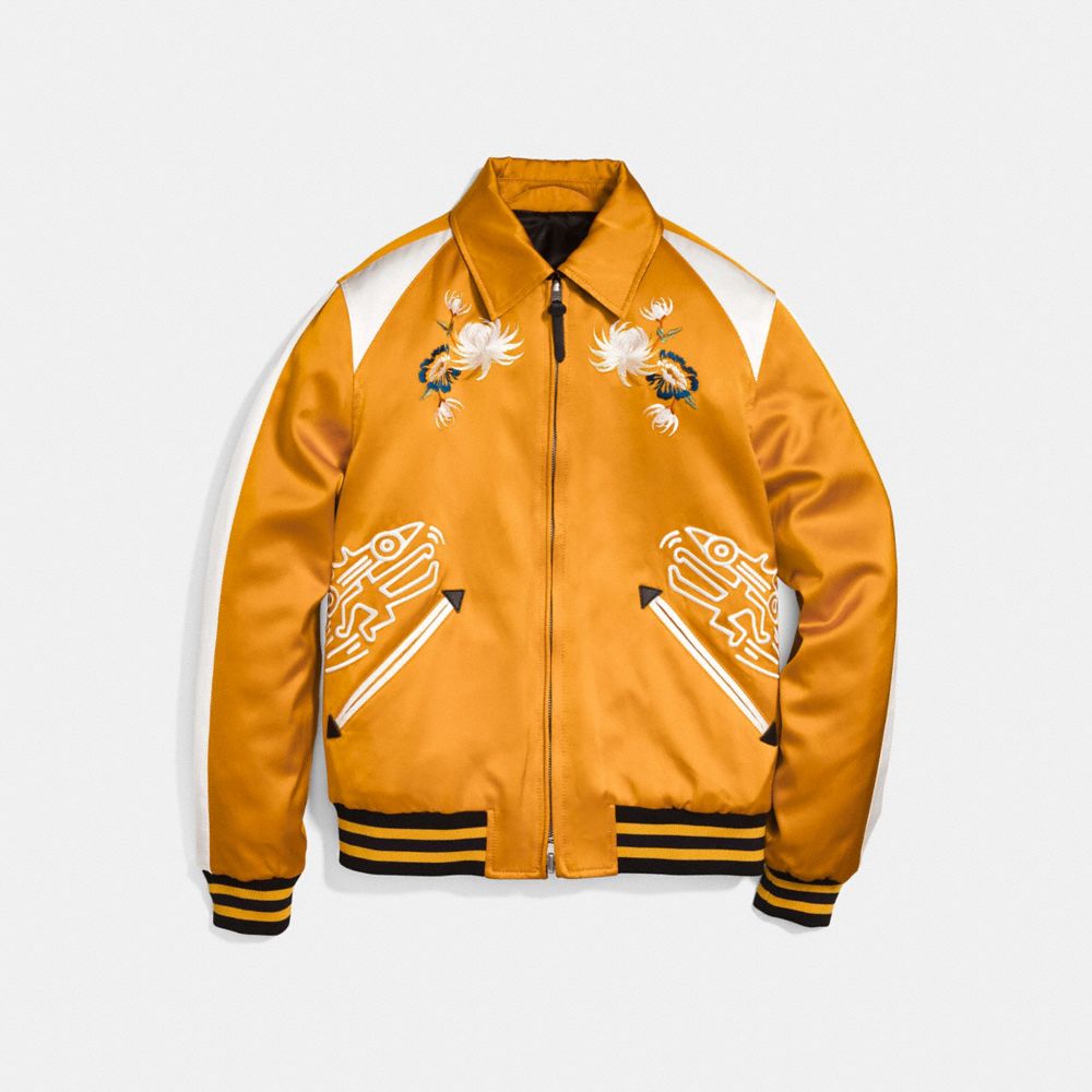 COACH® | Coach X Keith Haring Skater Souvenir Varsity Jacket | COACH®