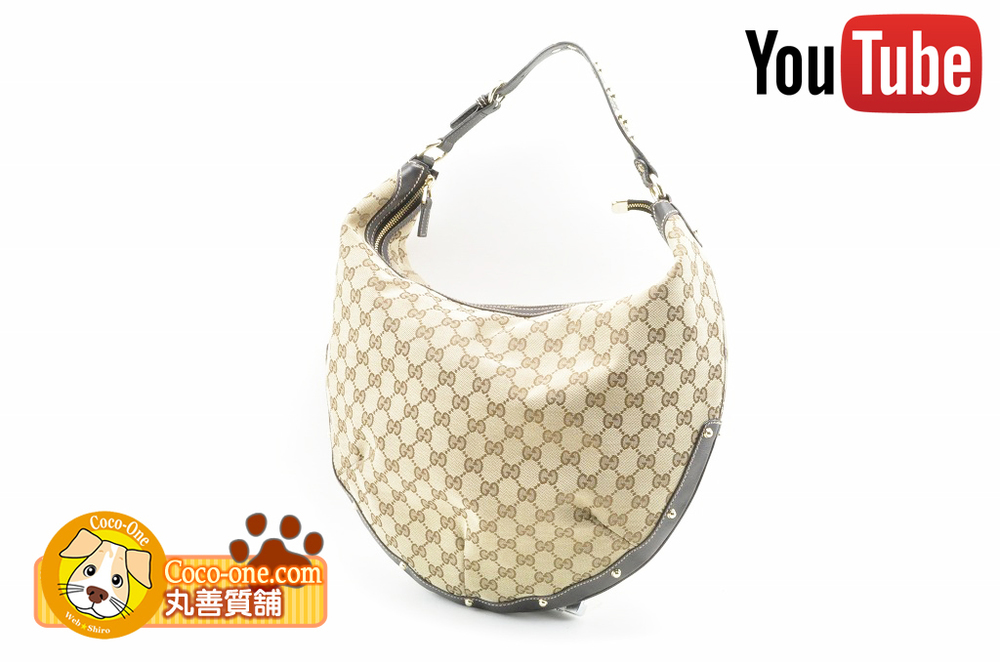 グッチ GUCCI ワンハンド ショルダーバッグ 三日月型 159406 GG