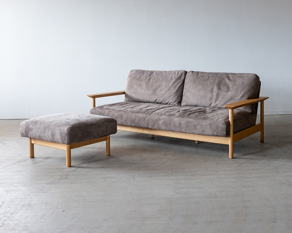 飛騨産業アウトレット］3Pソファ+スツール KURINOKI | cocochi ｜ 家具