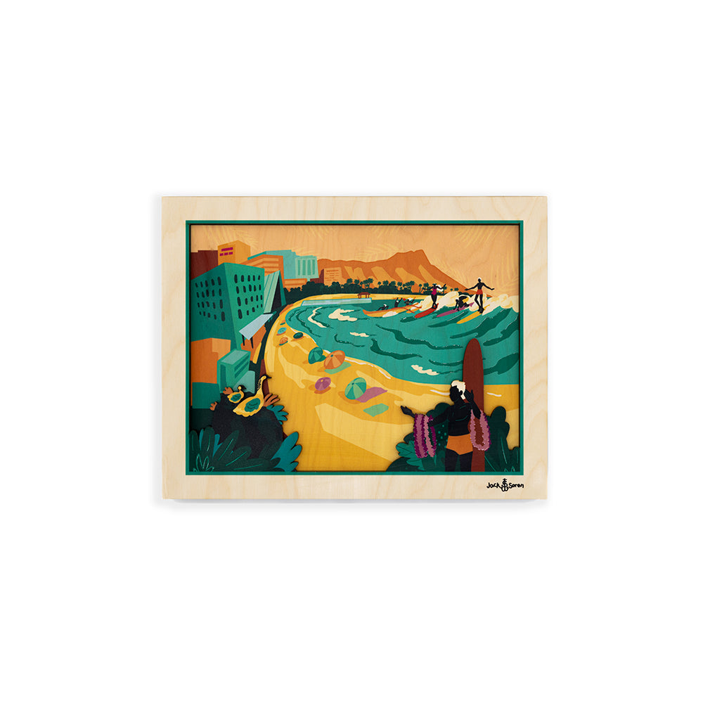 Jack Waikiki Layered Wall Art | CocoNene Hawaii