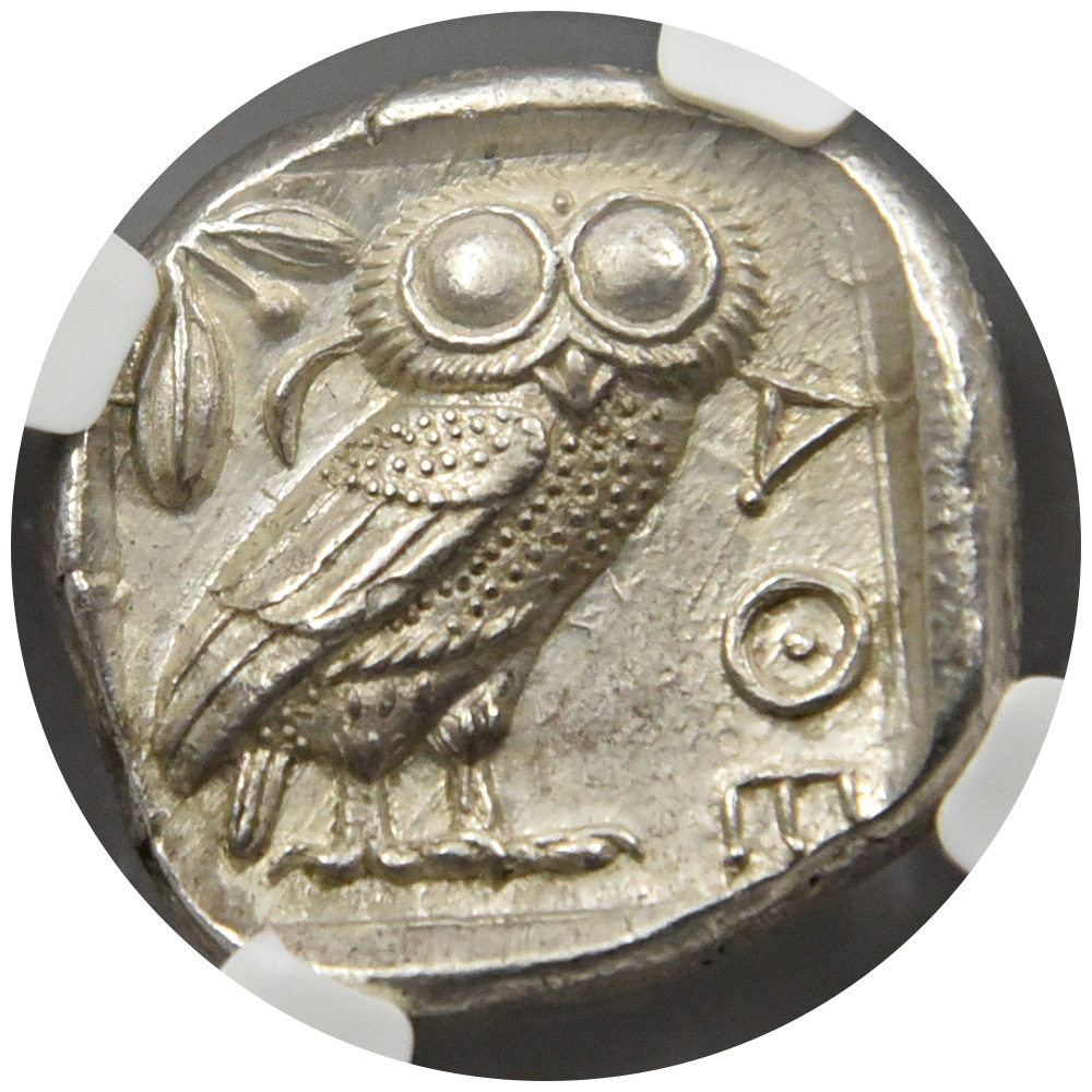 古代ギリシャ アッティカ c.440-404 BC テトラドラクマ 銀貨 NGC Ch AU