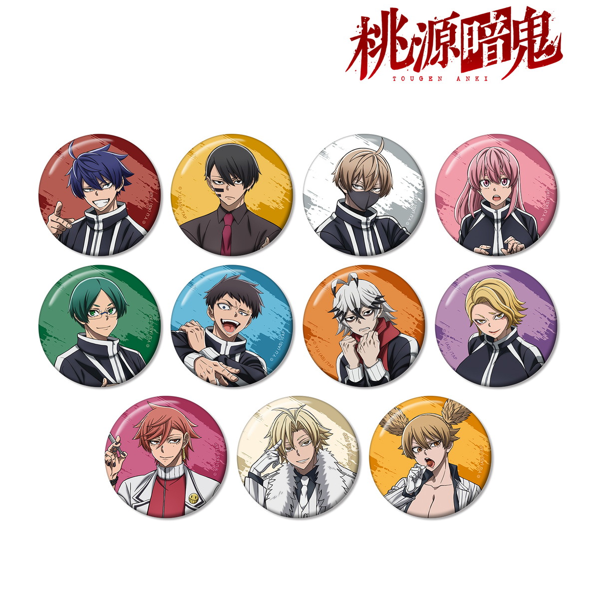 桃源暗鬼 桃角桜介 メイド 缶バッジ 桃源暗鬼 桃角桜介 メイド 缶