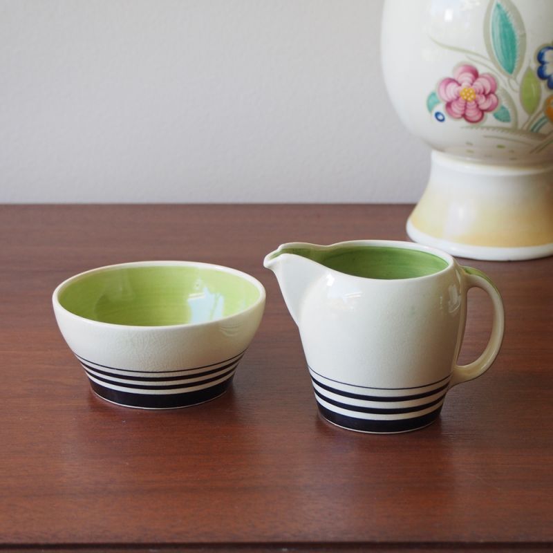 Susie Cooper スージークーパー ドレスデンスプレイ シュガーボウル