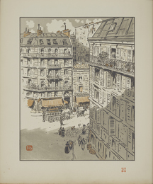 版画集『エッフェル塔三十六景』：ロシュシュアール通りより|アンリ