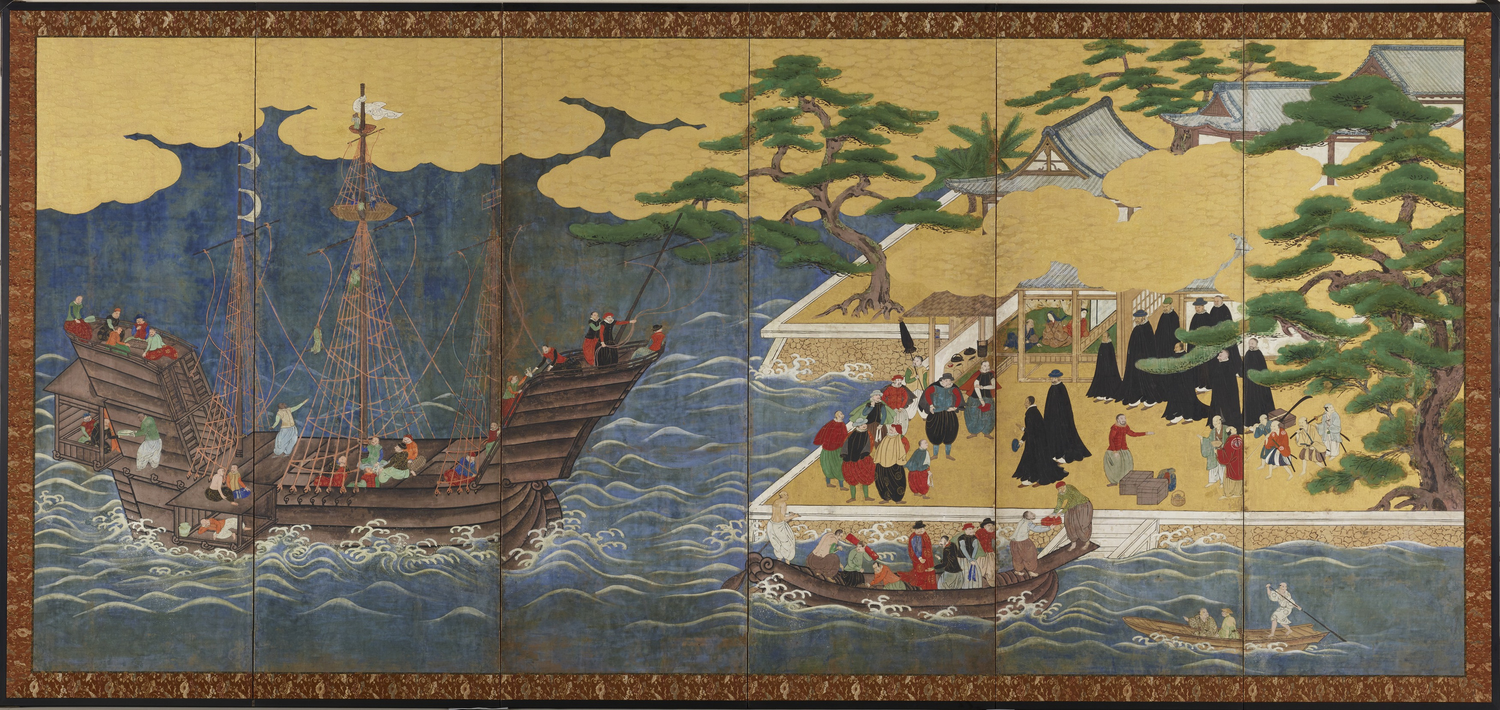 九州国立博物館 | 収蔵品ギャラリー | 南蛮屏風