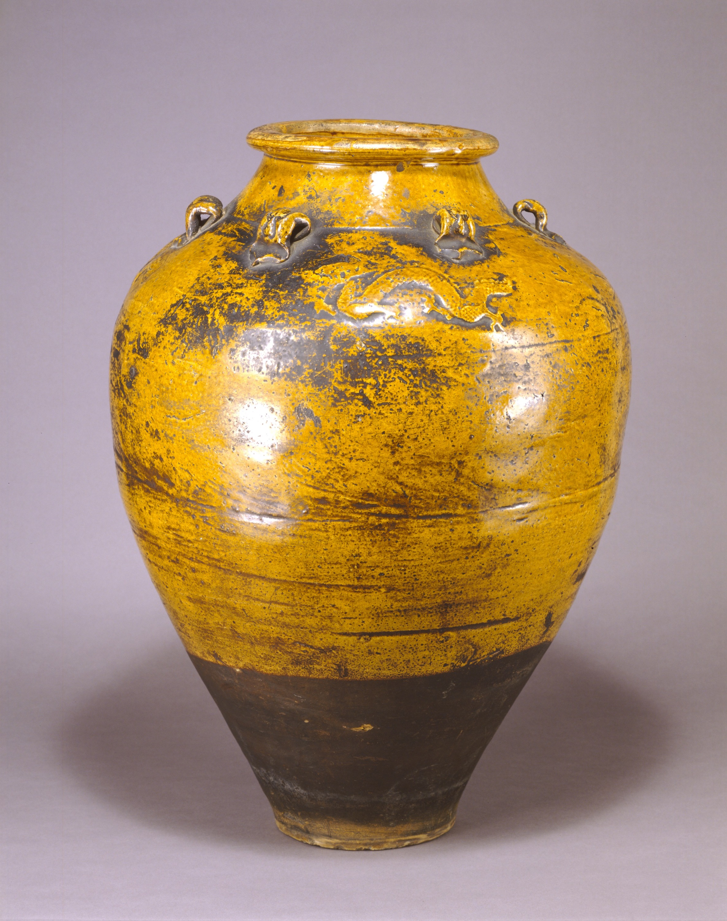 九州国立博物館 | 収蔵品データベース | 褐釉六耳壺