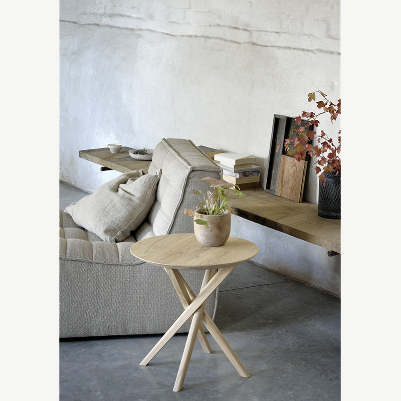 ETHNICRAFT（エスニクラフト）オーク ミカド サイドテーブル｜サイド