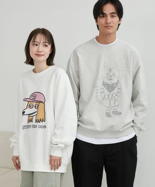 YUJIRO KOYAMA（小山ゆうじろう）コラボ裏毛クルーネックスウェット