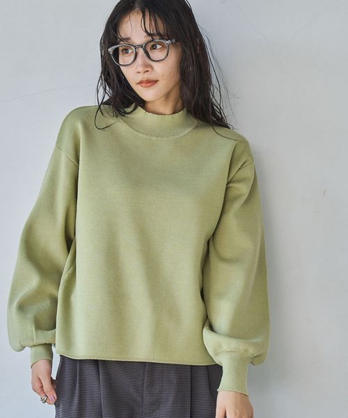 WEB限定】ミラノリブハイネックニット