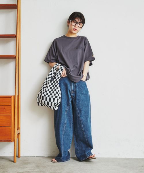 展開店舗限定】ワイドシームデニムパンツ