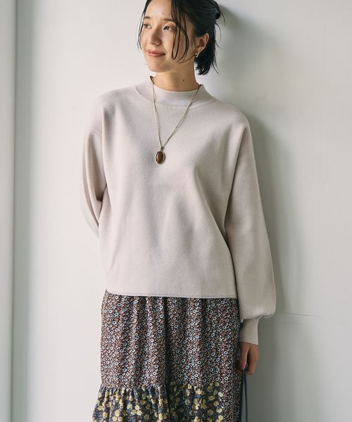 WEB限定】ミラノリブハイネックニット