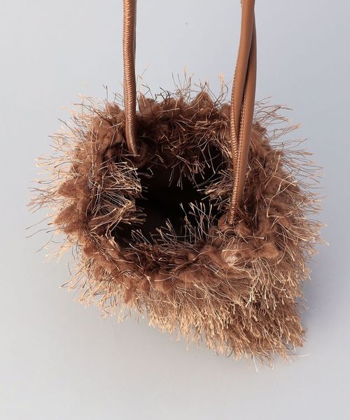 フェイクファーミニポシェット