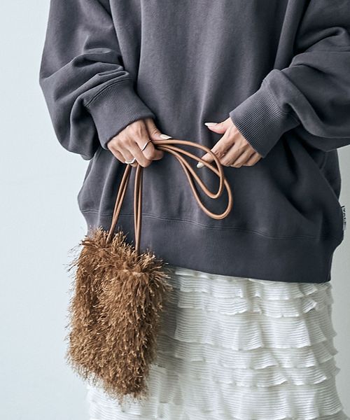 フェイクファーミニポシェット