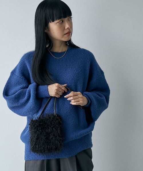 フェイクファーミニポシェット