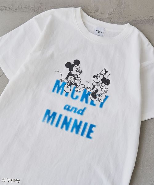 MICKEY(ミッキー) / 別注】ミッキー＆ミニー / コンパクトプリントTシャツ
