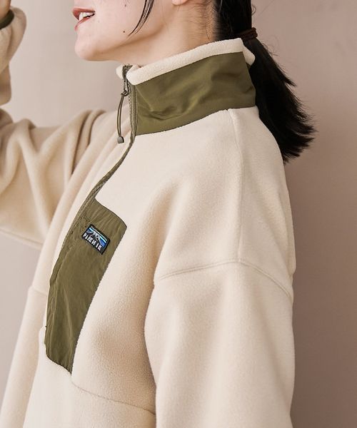 PARKNIK（パークニック）】ハーフスナップフリースワンピース