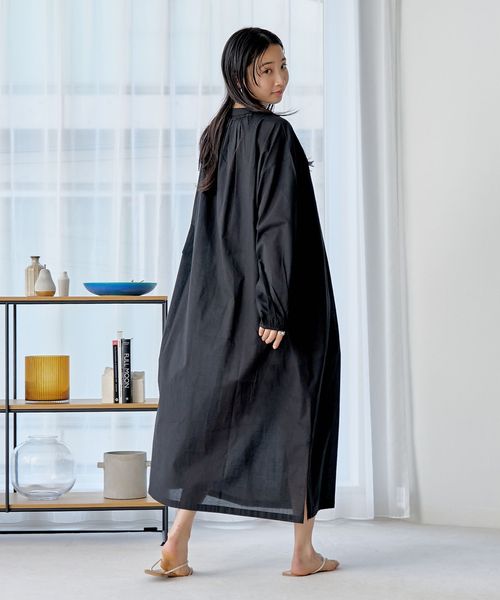 MARKET（マーケット）マエアキギャザー シャツ ワンピース