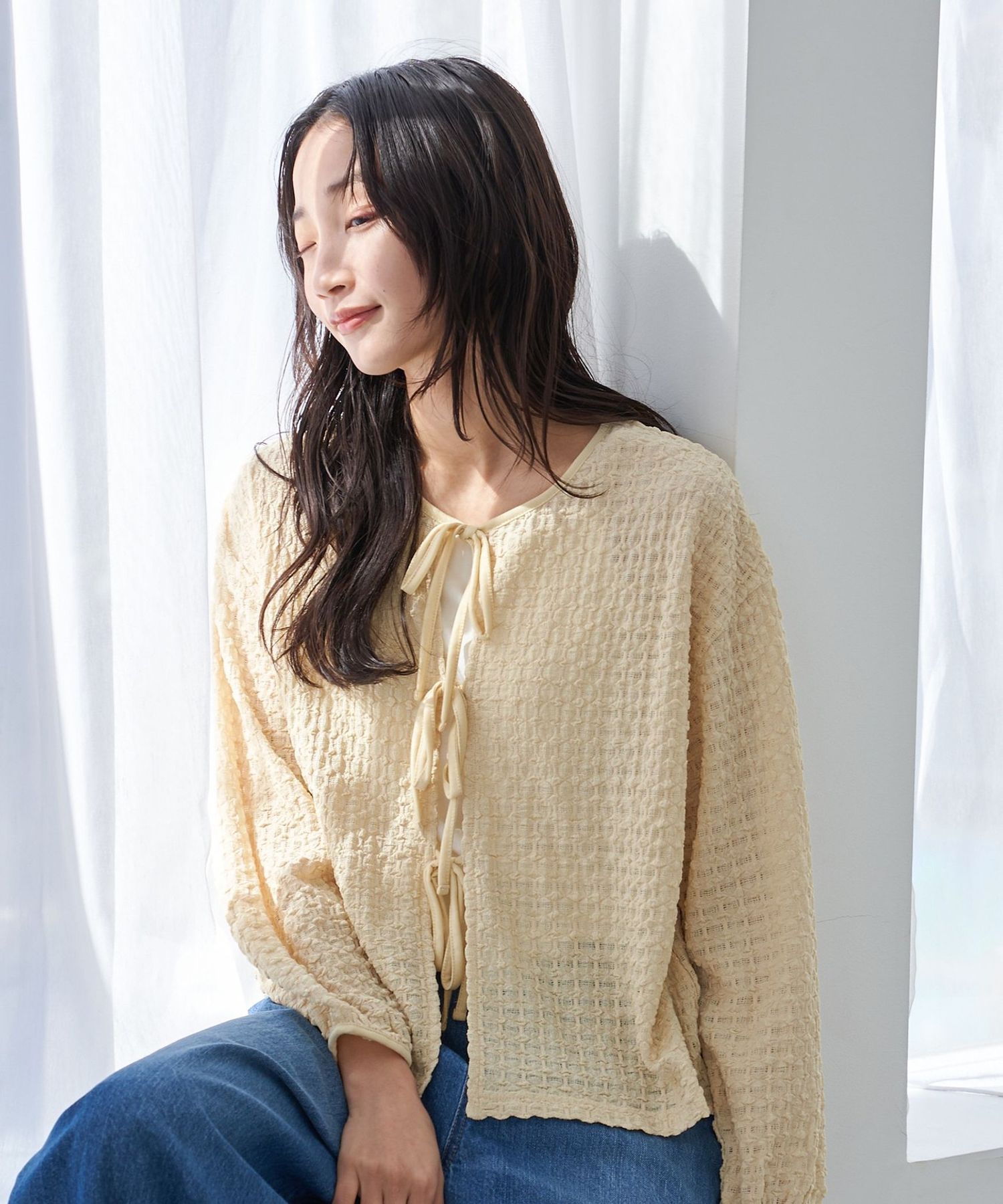 ポコポコリボンカーディガン