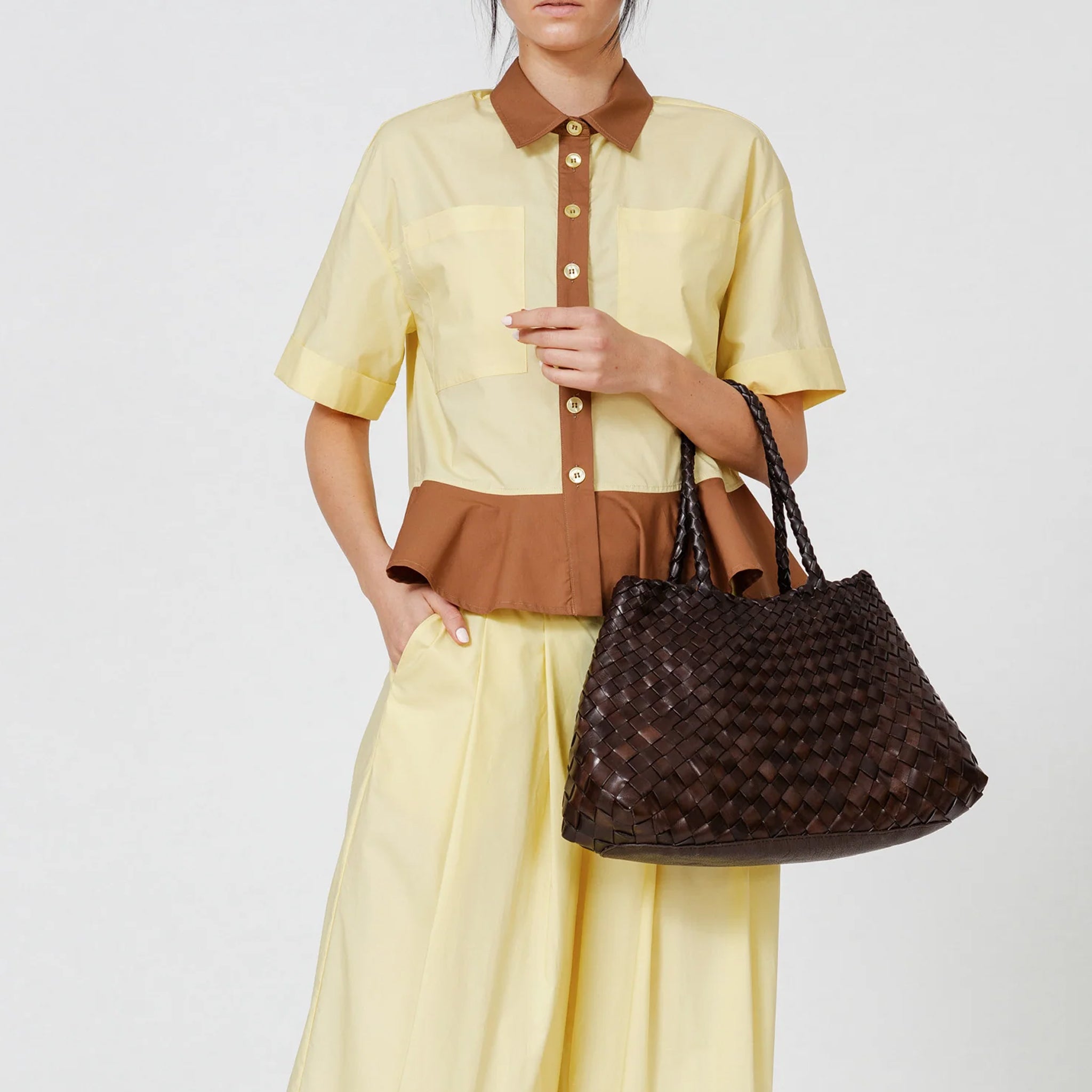 SANTA CROCE BIG DARK BROWN – Cosmos Boutique New Jersey