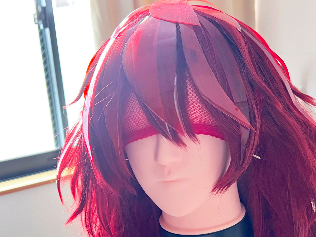 コスプレイヤーEVA『宝石の国』パパラチアウィッグはふかしにした超