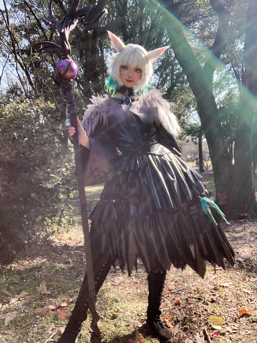 コスプレイヤーもえぴ『FF14』ヤ・シュトラは幻想的なアイメイクに