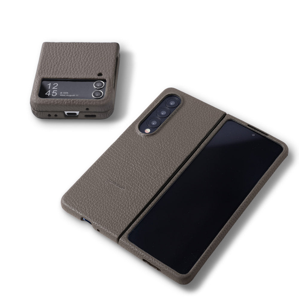 Samsung Galaxy Z Flip/Fold対応 本革 32色 イタリアンシュリンク