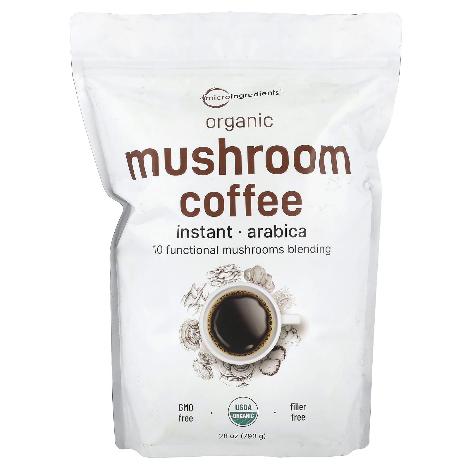 Organic Instant Mushroom Coffee, 28 oz (793 g)