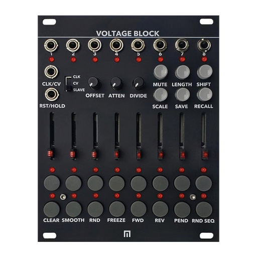 Malekko Heavy Industry Voltage Block (Black)— Clockface Modular