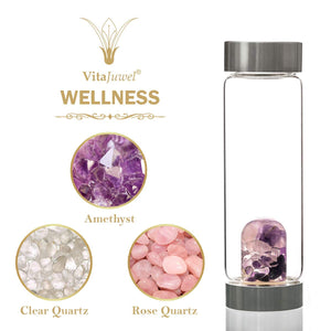 WELLNESS Vitajuwel ViA GemWater Bottle~WELLNESS Blend~Amethyst