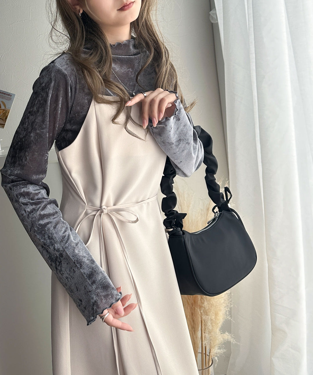 キャミワンピが最強！リネンライクマルチwayロングキャミワンピ