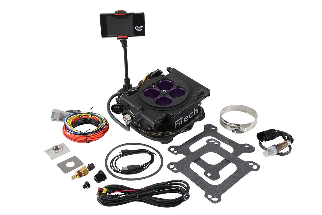 FiTech Mean Street 800 HP EFI System - Matte Black: Self-Tuning